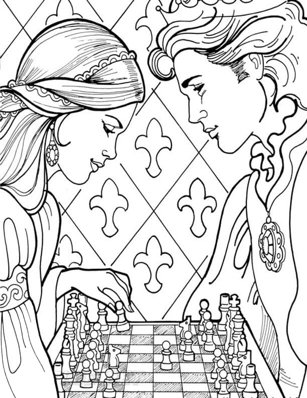Princess Leonora Playing Chess