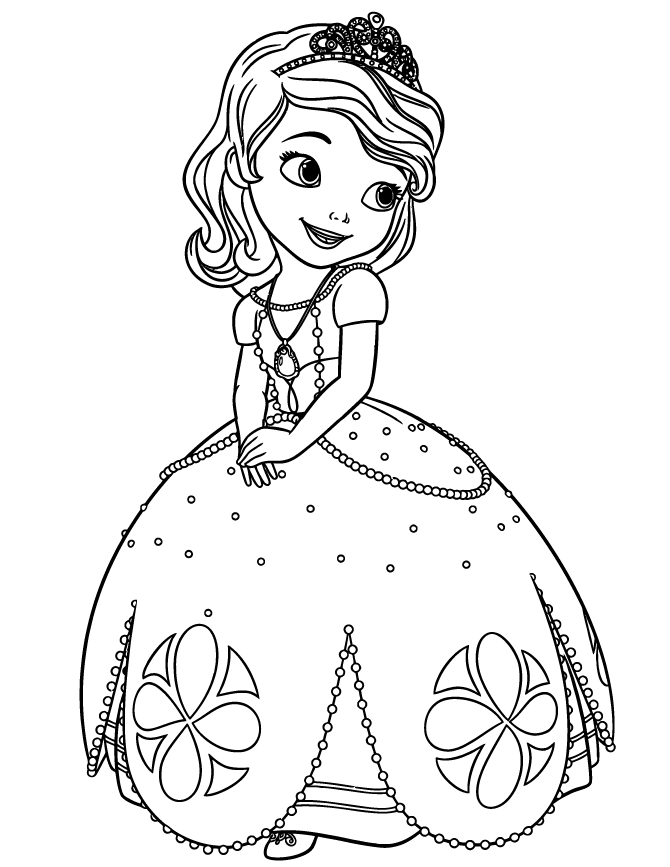 Princess Sofia The First Coloring Page