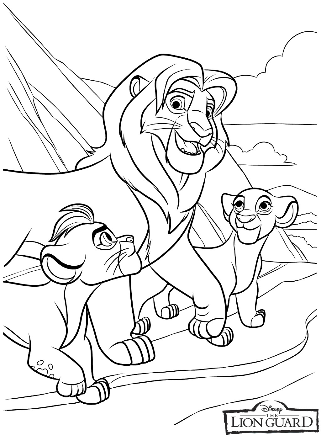 Print Lion Guard Coloring Page