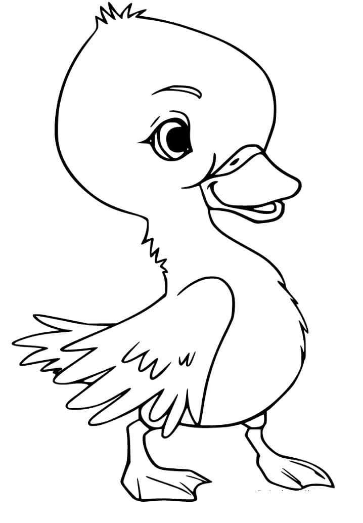 Printable Cute Duckling