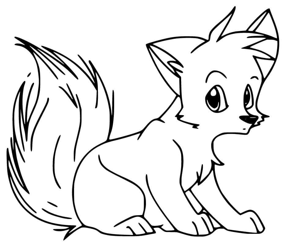 Printable Cute Fox