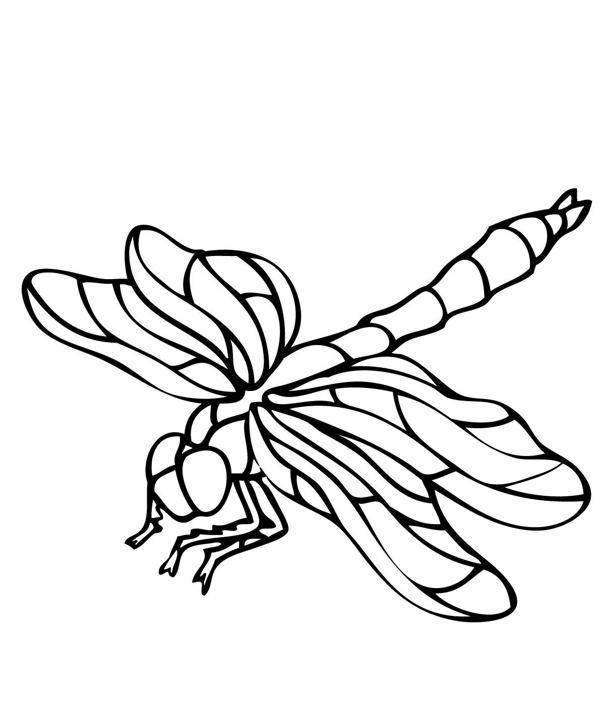 Printable Dragonfly S Of Animalse7ad Coloring Page