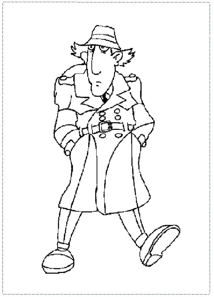 Printable Inspector Gadget Coloring Page