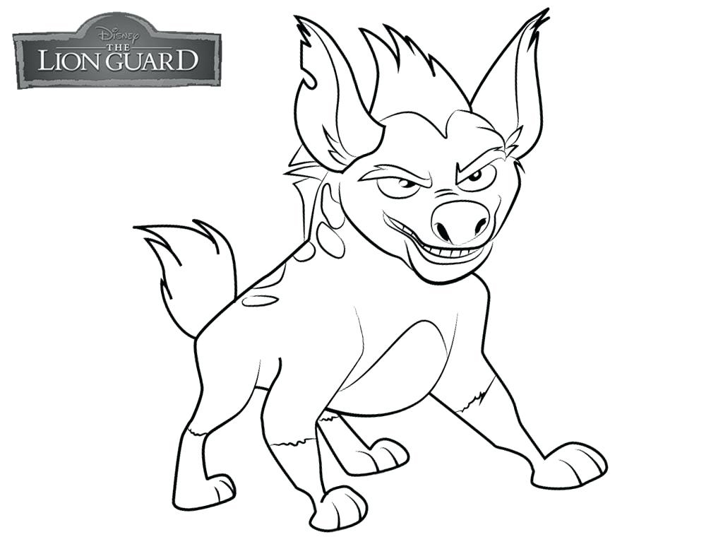 Printable Lion Guards Coloring Page