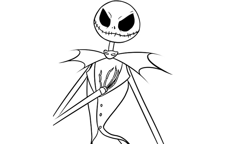 Printable Nightmare Before Christmass Coloring Page