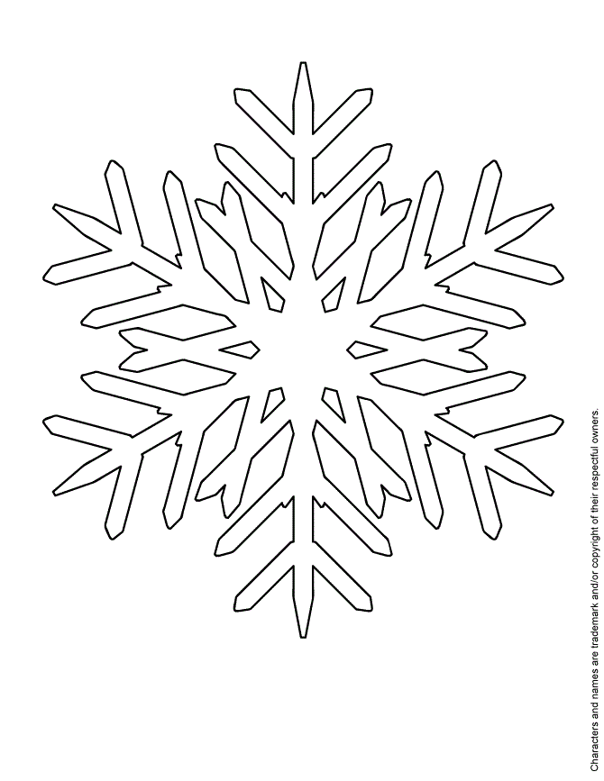Printable Snowflake Coloring Sheet Coloring Page