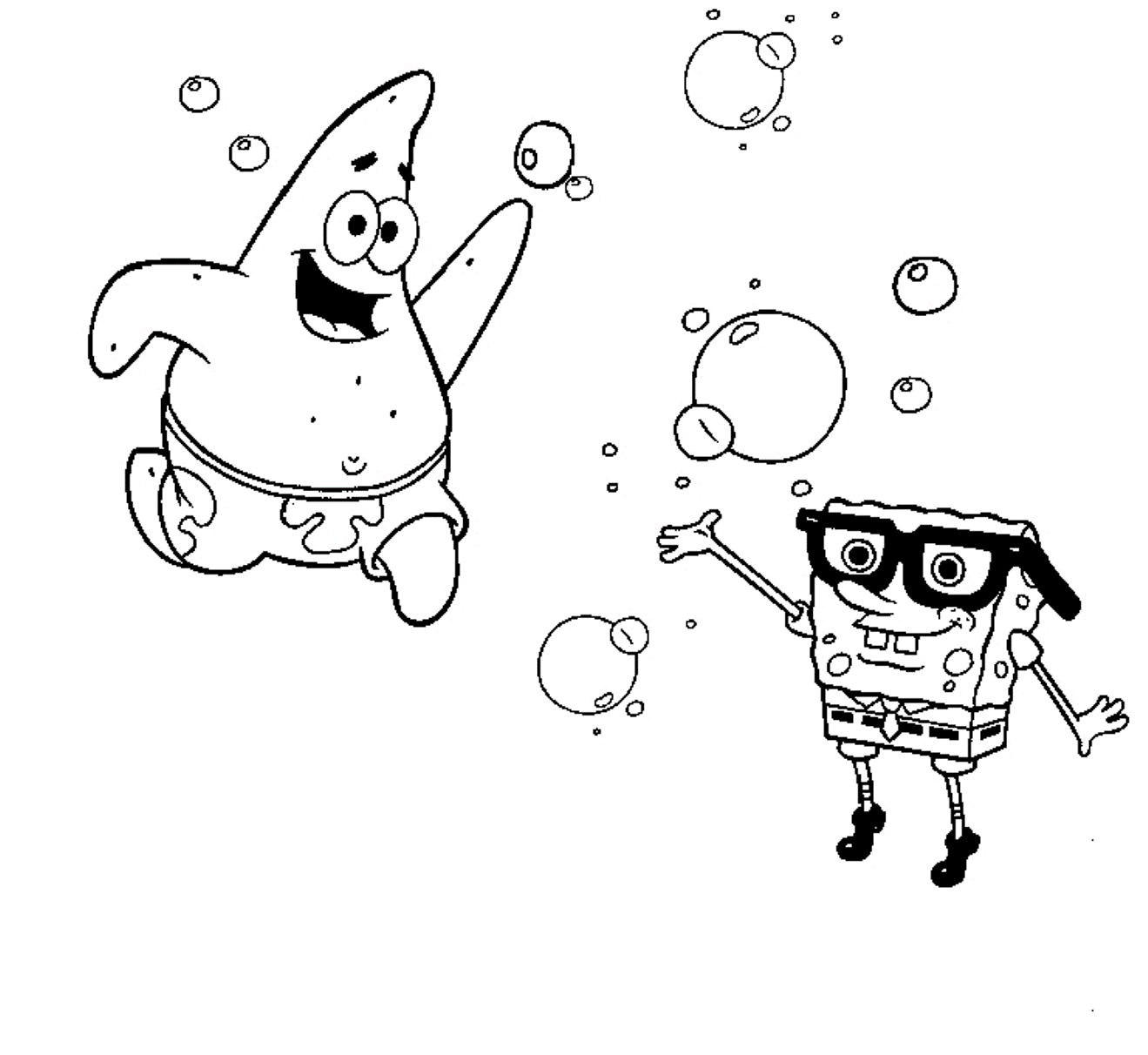 Printable Spongebob S Free Coloring Page