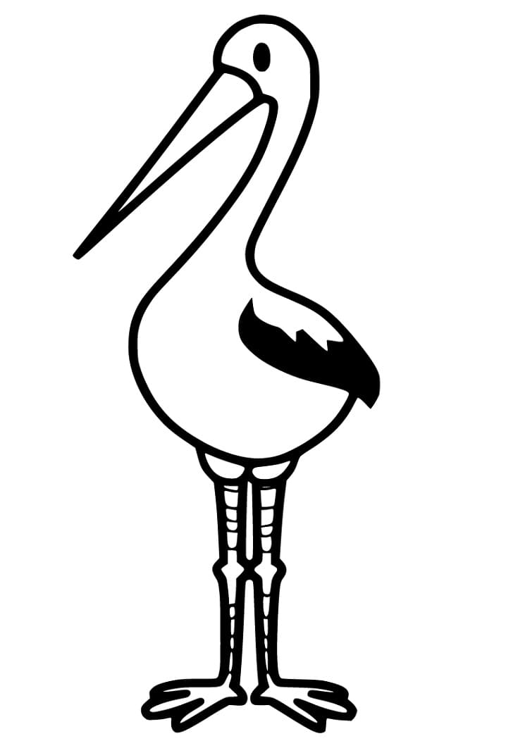 Printable Stork
