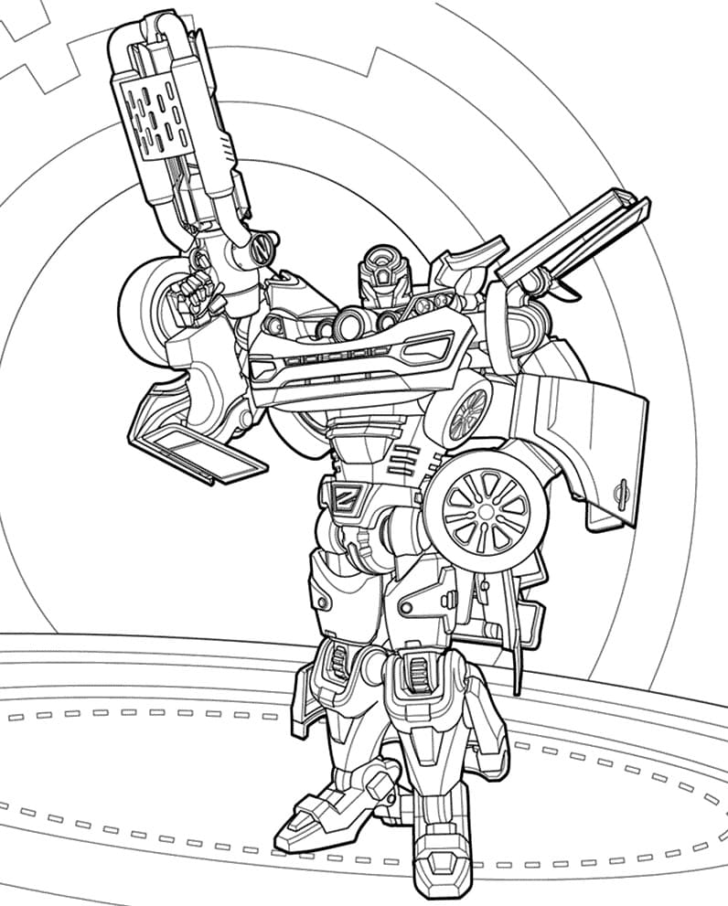 Printable Tobot Coloring Page