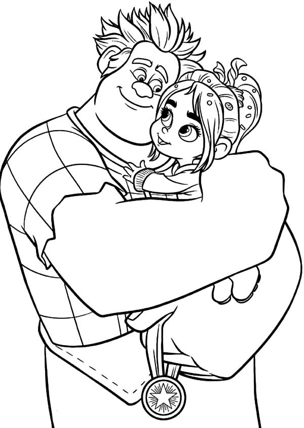 Printable Wreck-it Ralph Coloring Pictures Coloring Page