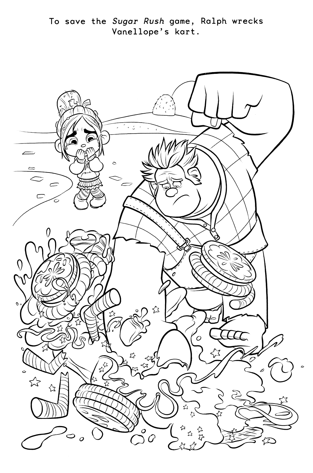 Printable Wreck-it Ralphs Coloring Page