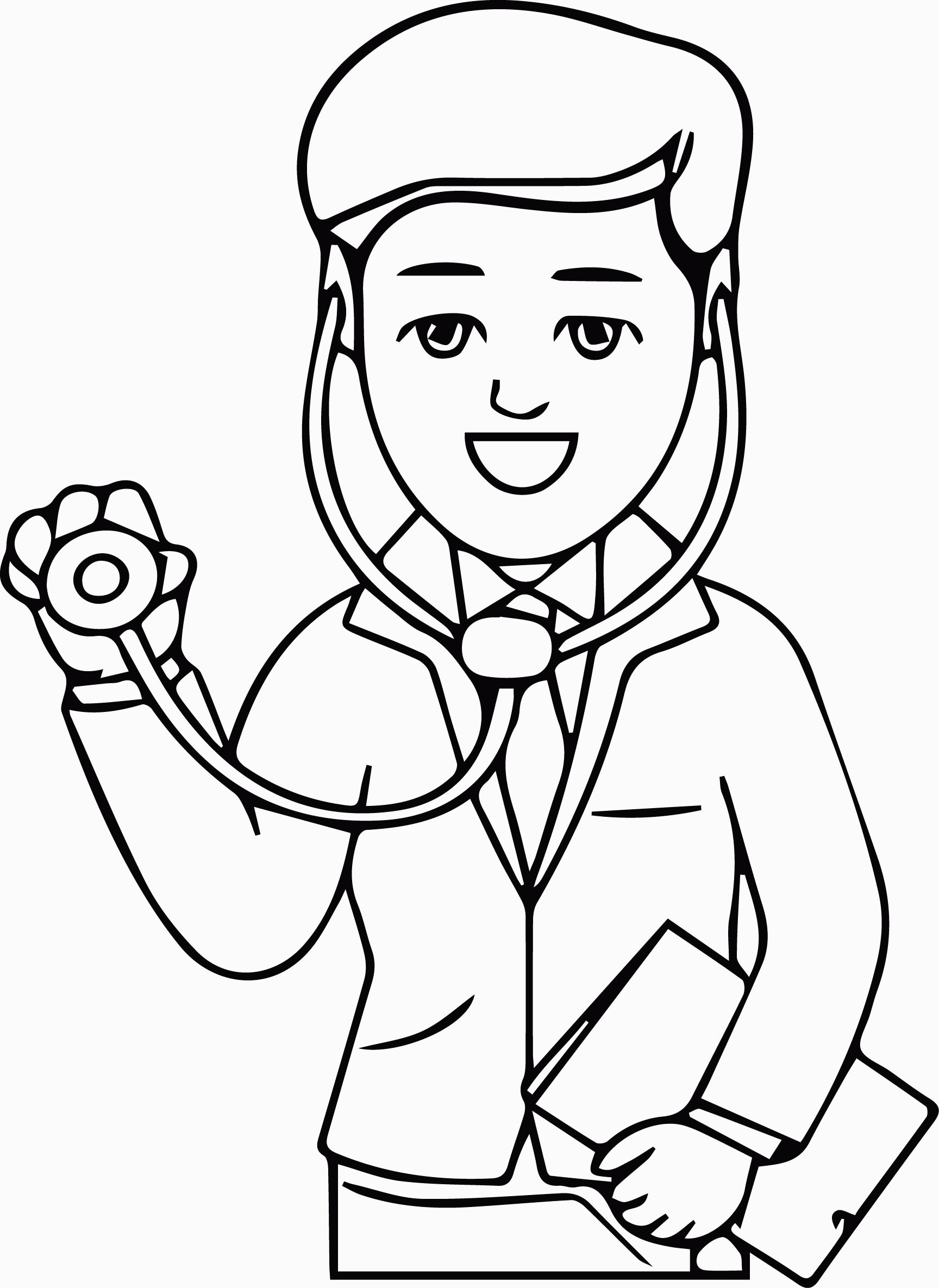 Pro Doctor Coloring Page