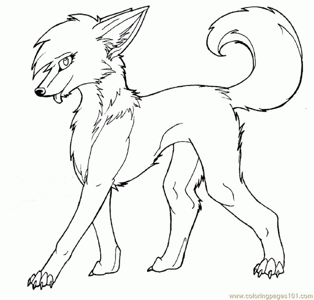 Proud Fox Coloring Page
