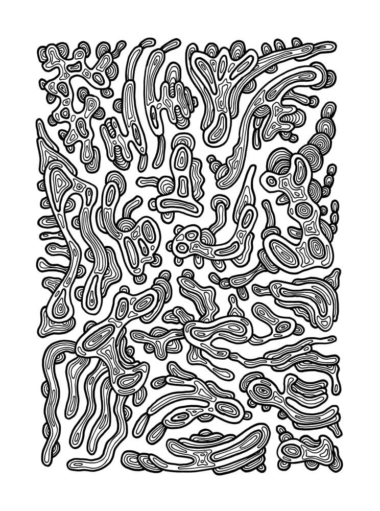 Psychedelic 1 Coloring Page