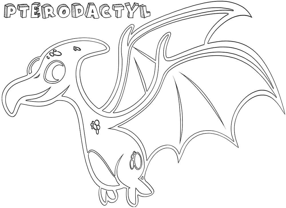 Pterodactyl 4 Coloring Page