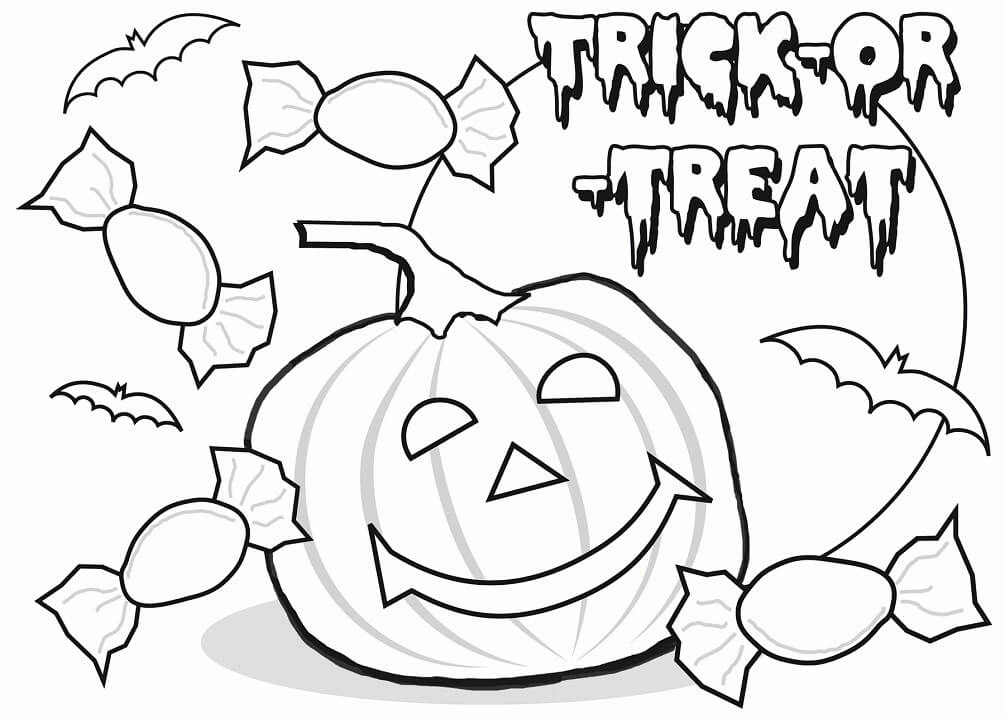 Pumpkin and Candies Trick or Treat