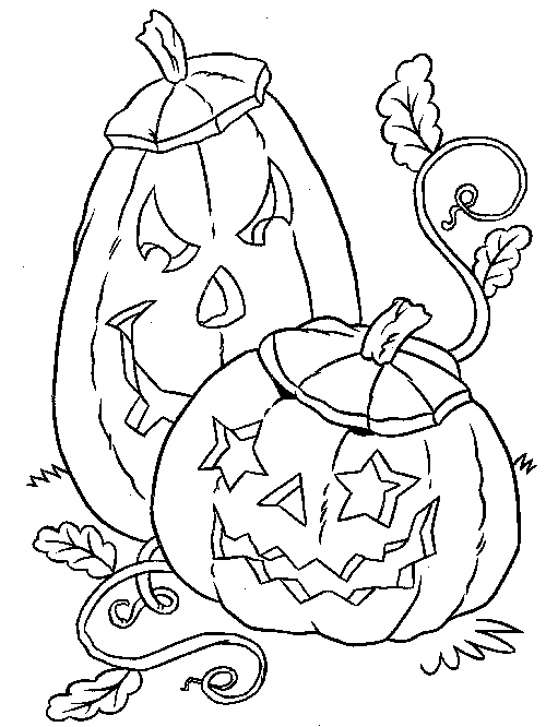 Pumpkin Free Halloween Coloring Sheets For Kids Coloring Page