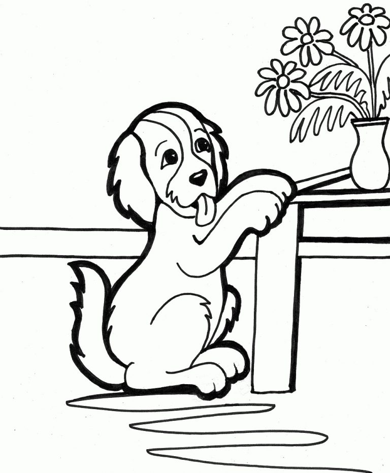 Puppy 1 Coloring Page