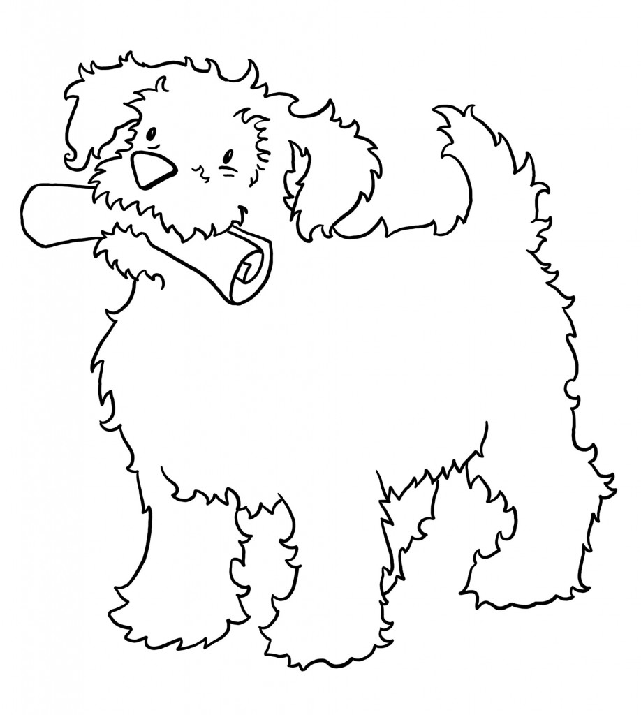 Puppy 3 Coloring Page
