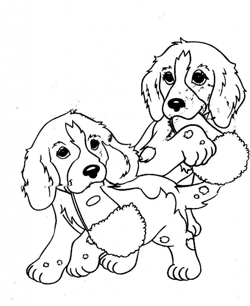 Puppy 4 Coloring Page