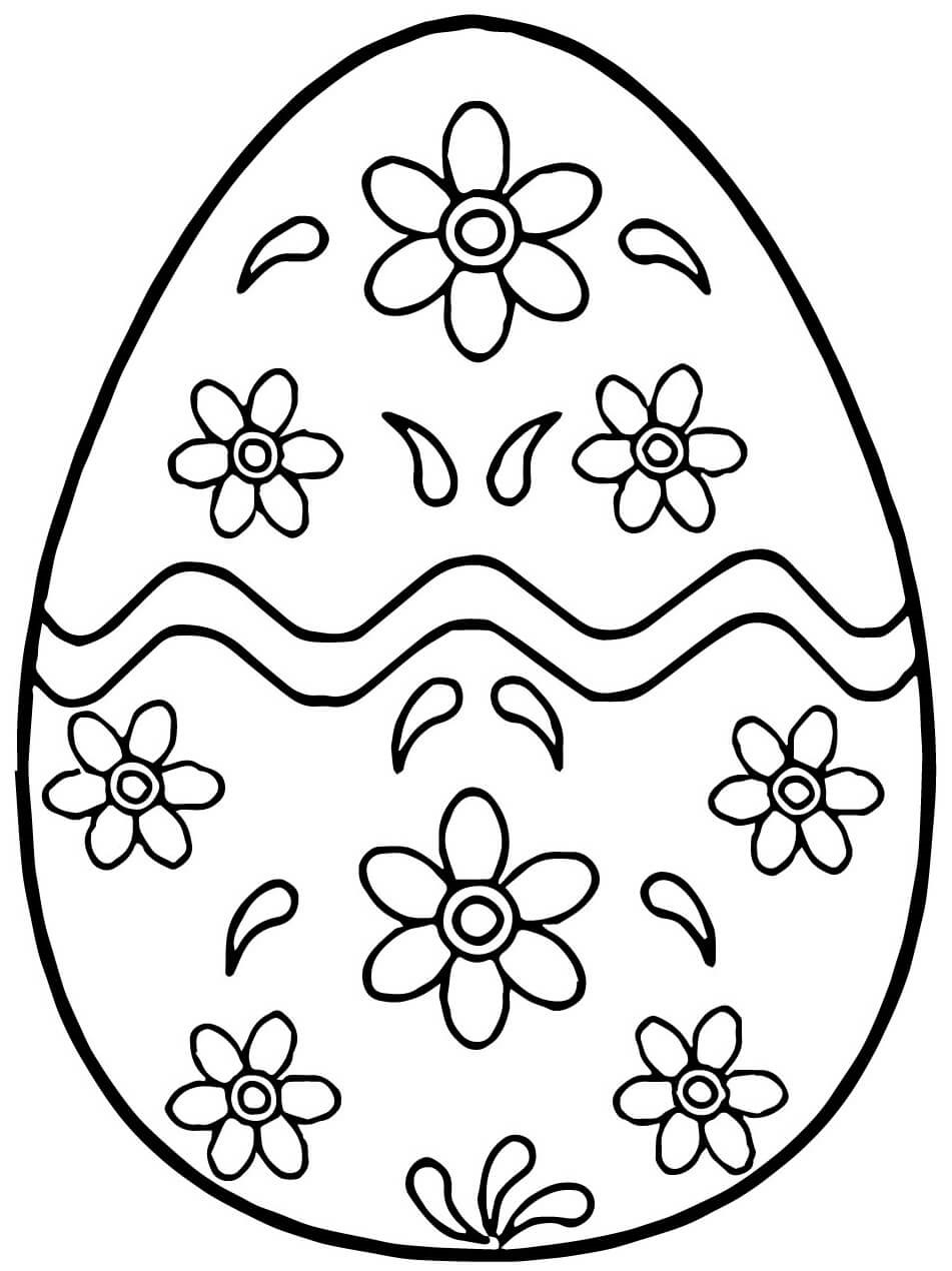 Pysanky Ukrainian Easter Egg 3 Coloring Page