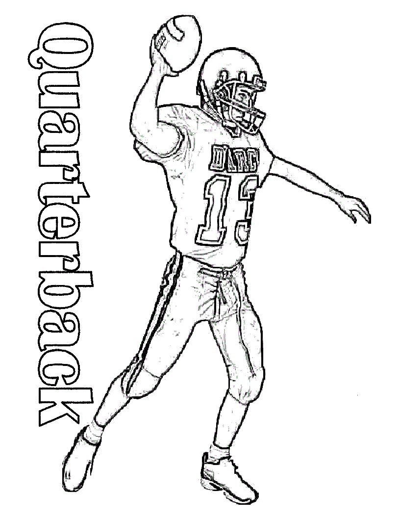 Quarterback Coloring Pagesf12b