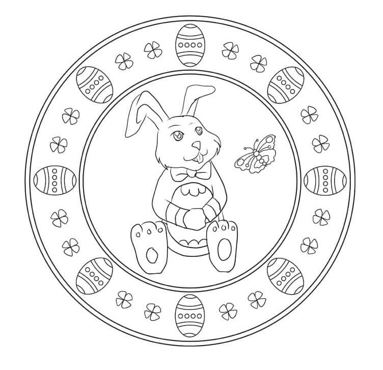 Rabbit Easter Mandala