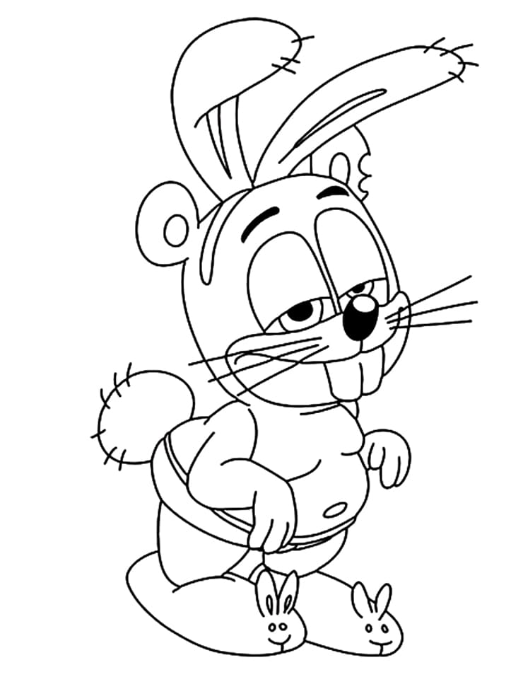 Rabbit Gummy Bear Coloring Page
