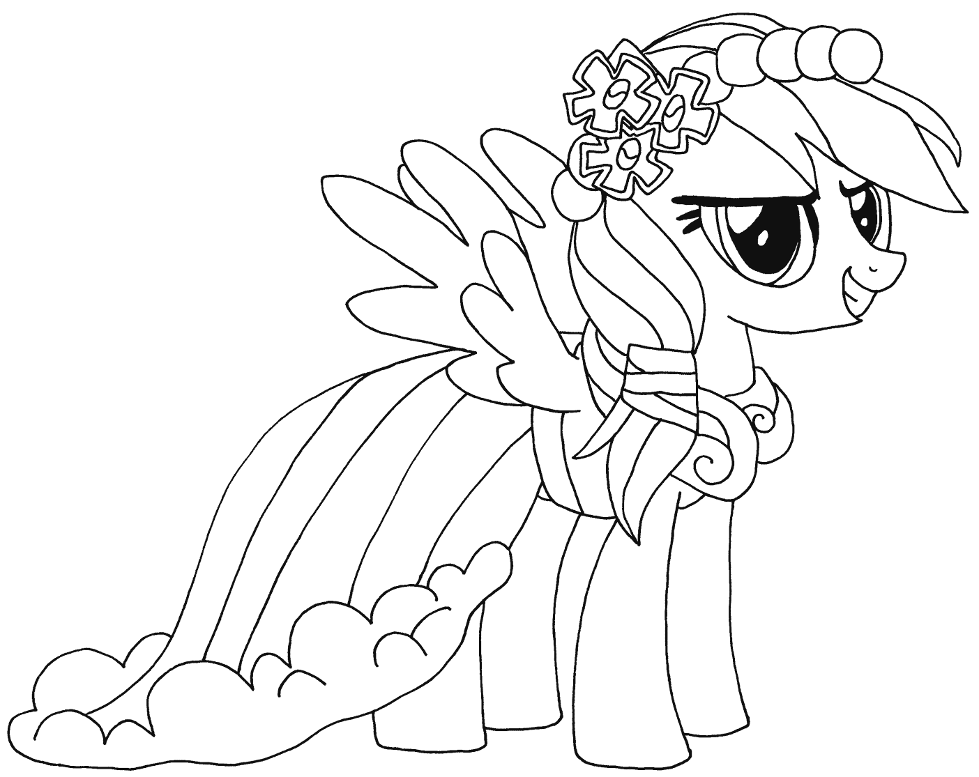 Rainbow Dash My Little Pony Coloring Pages   Coloring Cool