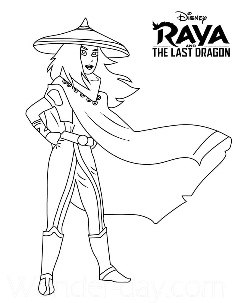 Raya and the Last Dragon 5 Coloring Page