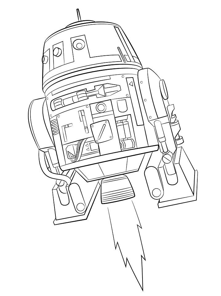 Rebels Chopper Coloring Page