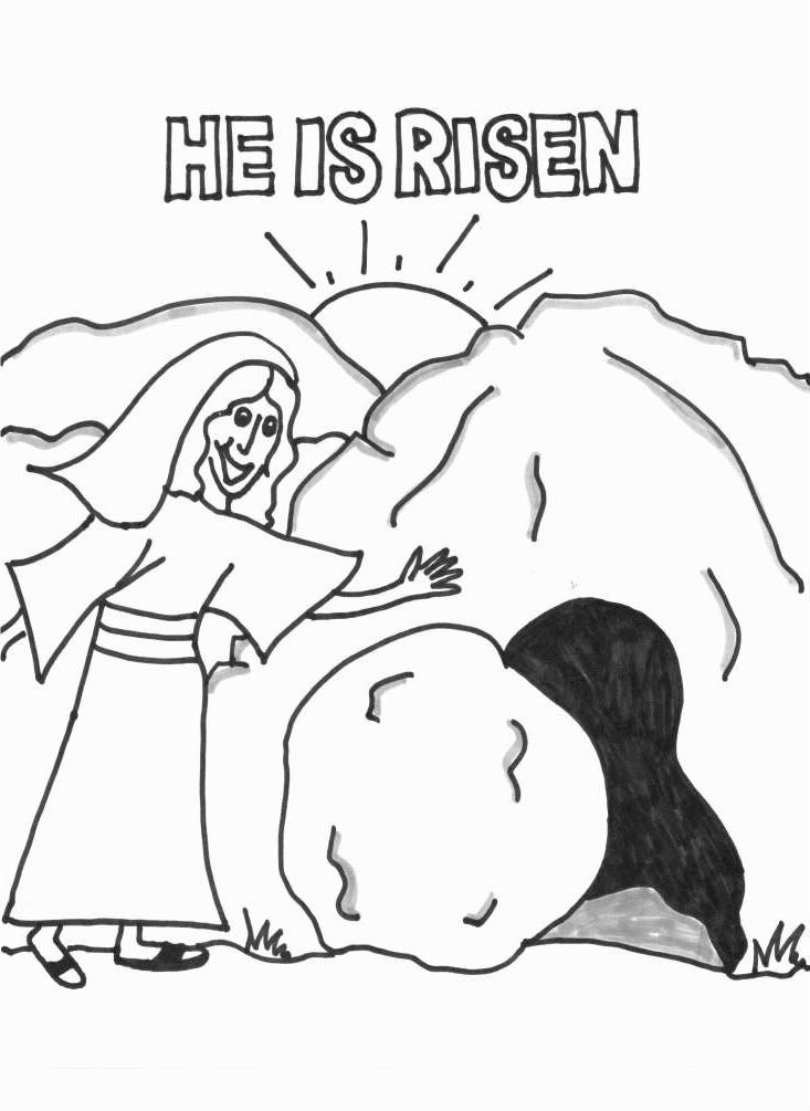 Religious Easters Free Coloring Page