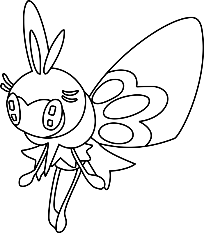 Ribombee Flying Coloring Page