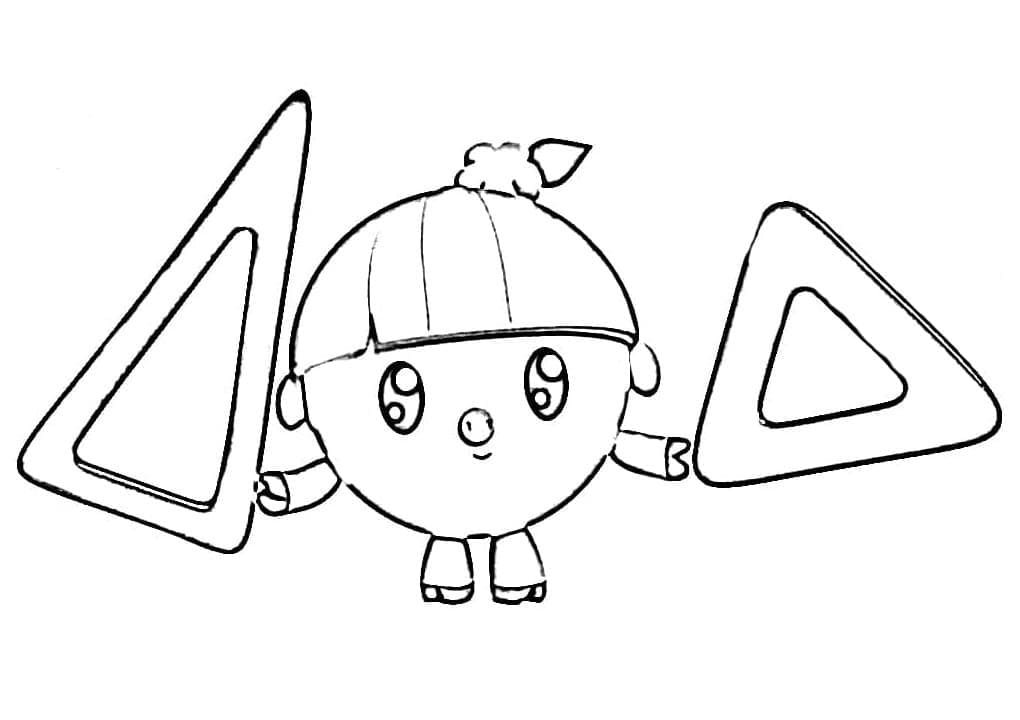 Rosy from BabyRiki Coloring Page