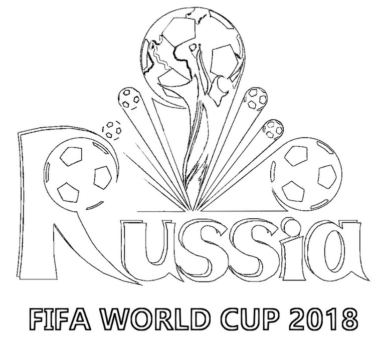 Russia FIFA World Cup 2018 Coloring Page
