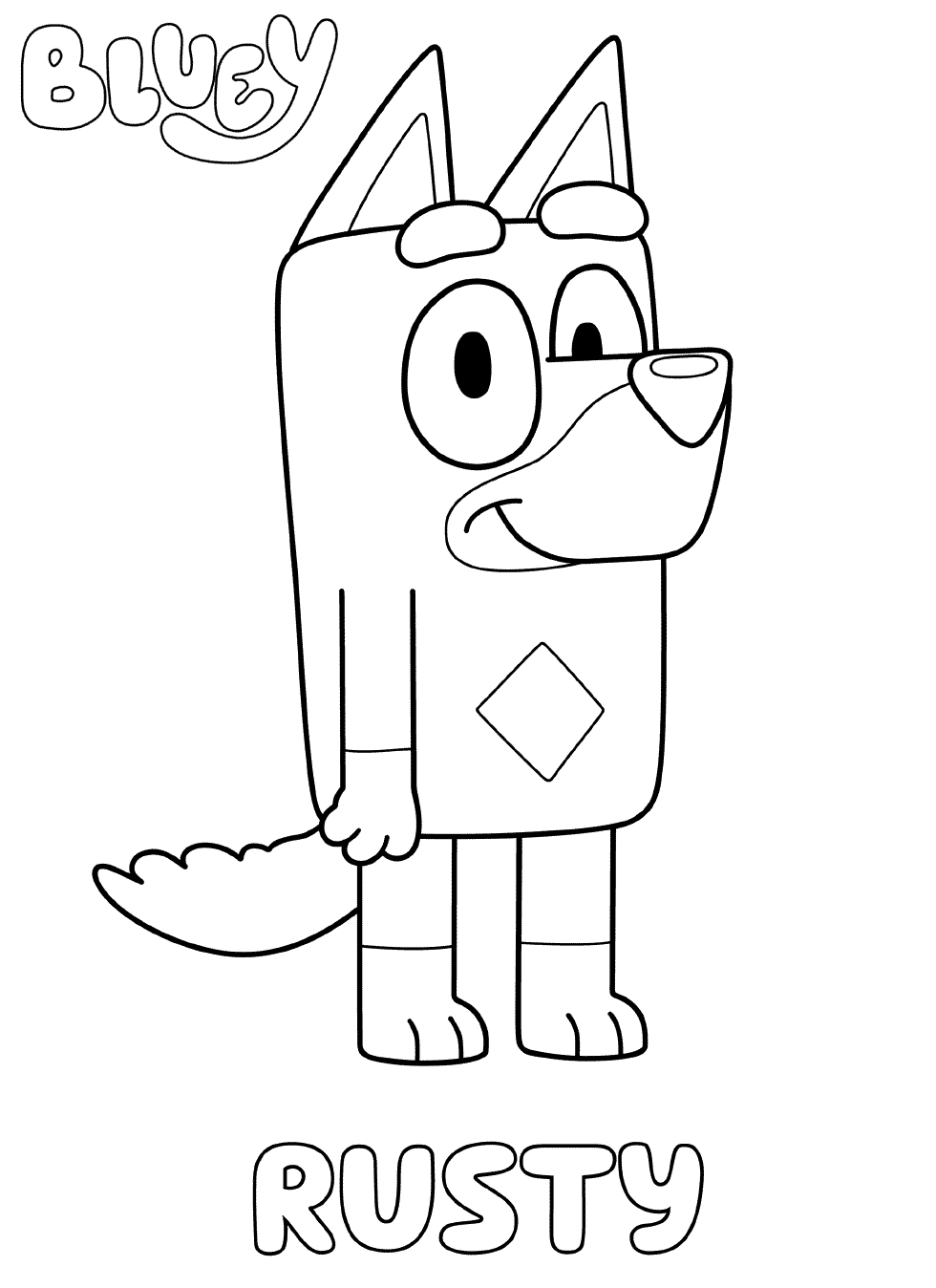 Rusty Blueys Coloring Pages   Coloring Cool