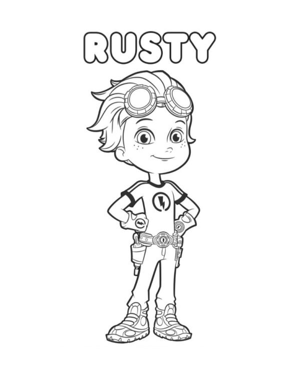 Rusty Rivets Coloring Page
