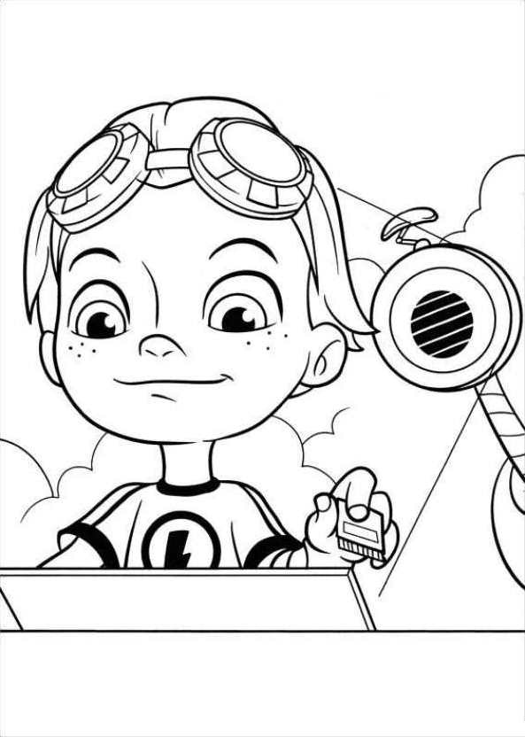 Rusty Smiling Coloring Page