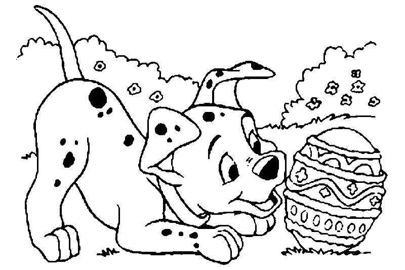 S Of Dalmatian Dogs And Easter Egg7f8e