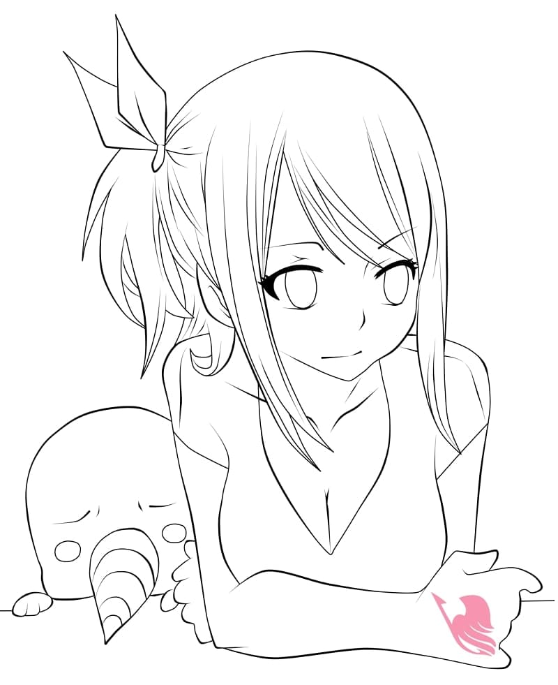 Sad Lucy Coloring Page