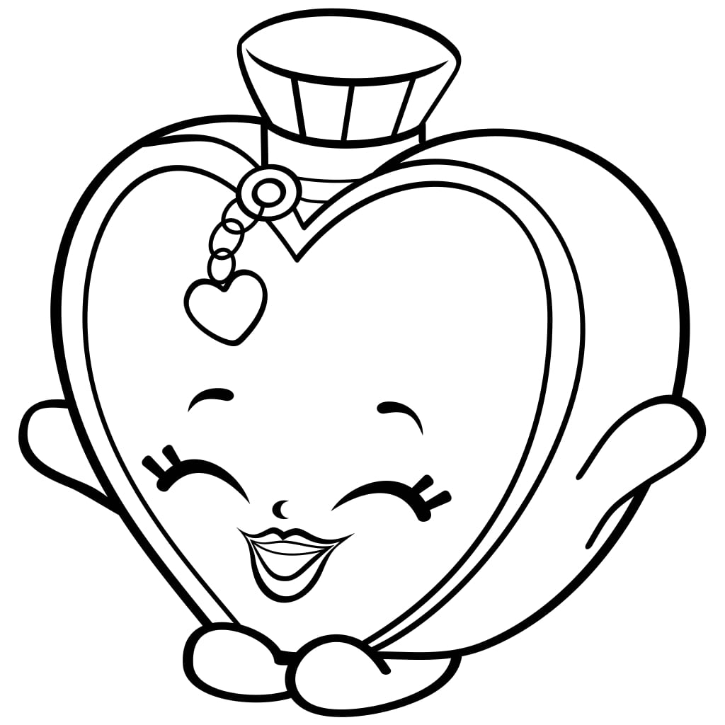 Sally Scent Shopkin Coloring Page