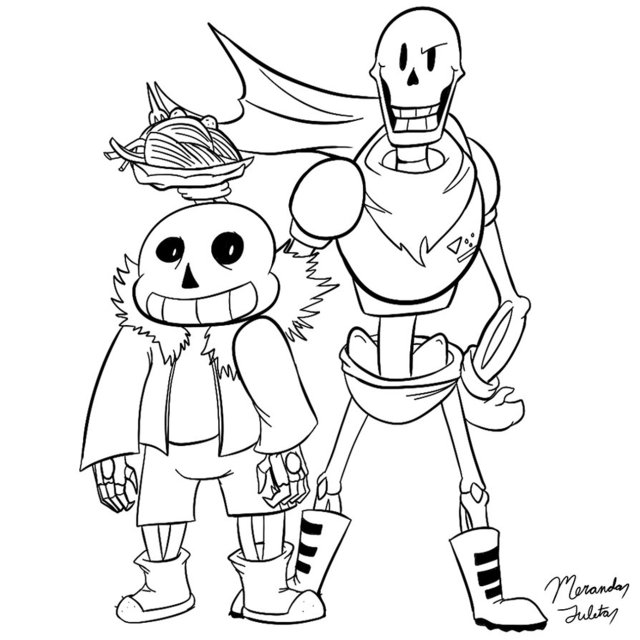 Sans And Papyrus By Dragonfire1000