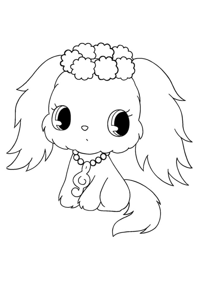 Sapphie from Jewelpets Coloring Page