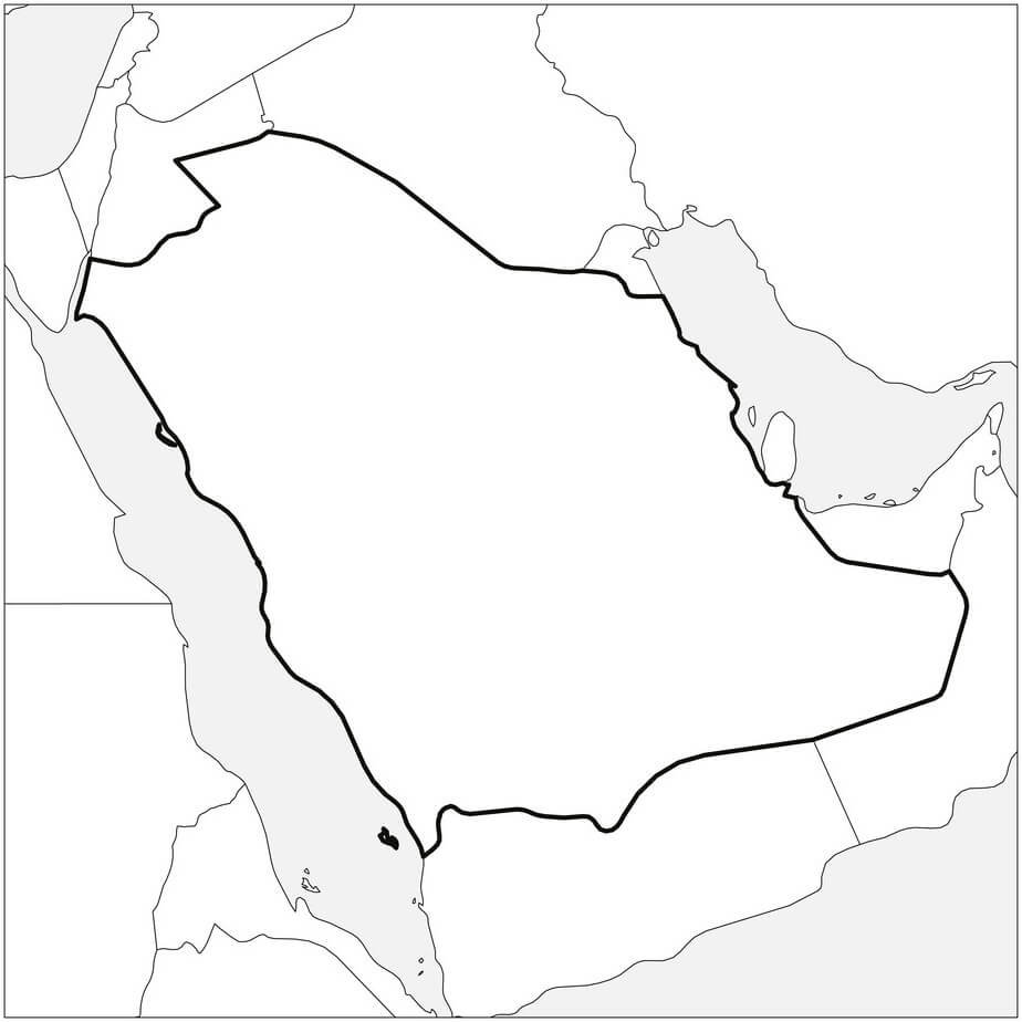 Saudi Arabia’s Map