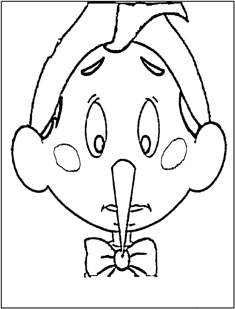 Scary Pinocchio Coloring Page