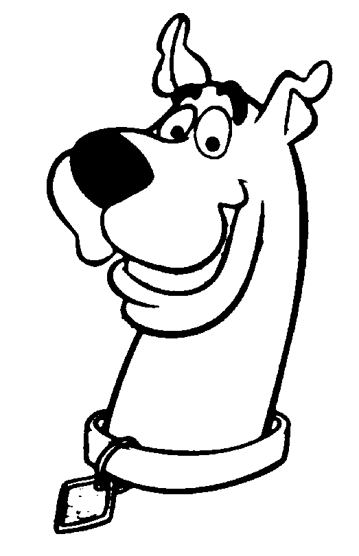 Scooby Head Scooby Doo Coloring Page