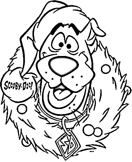 Scooby In Christmas Scooby Doo Coloring Page