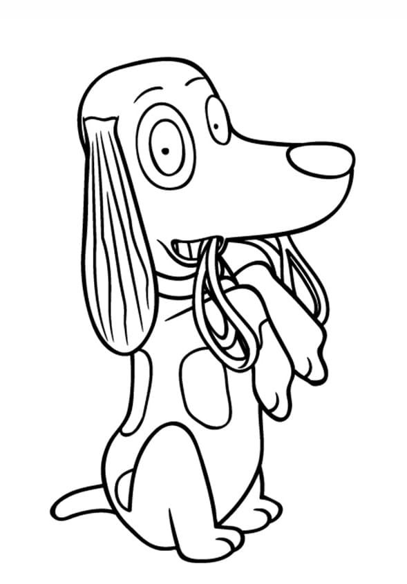 Scruff from Little Princess Coloring Page