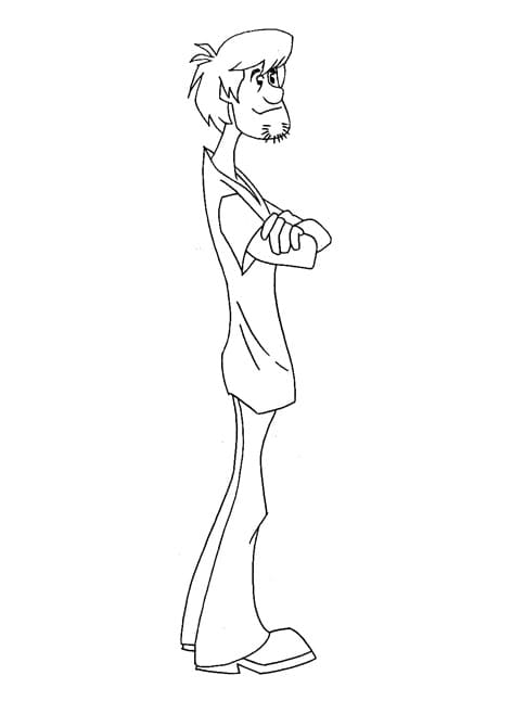 Shaggy 1 Coloring Page