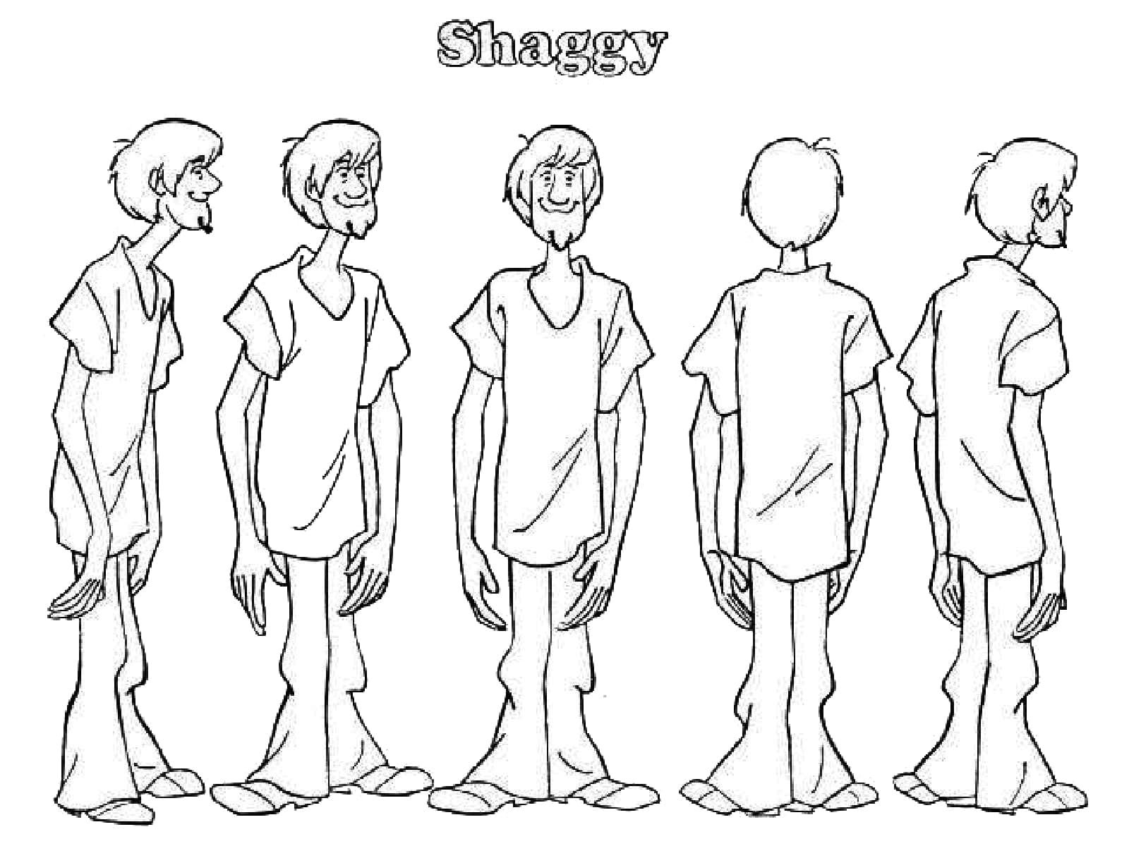 Shaggy 2 Coloring Page